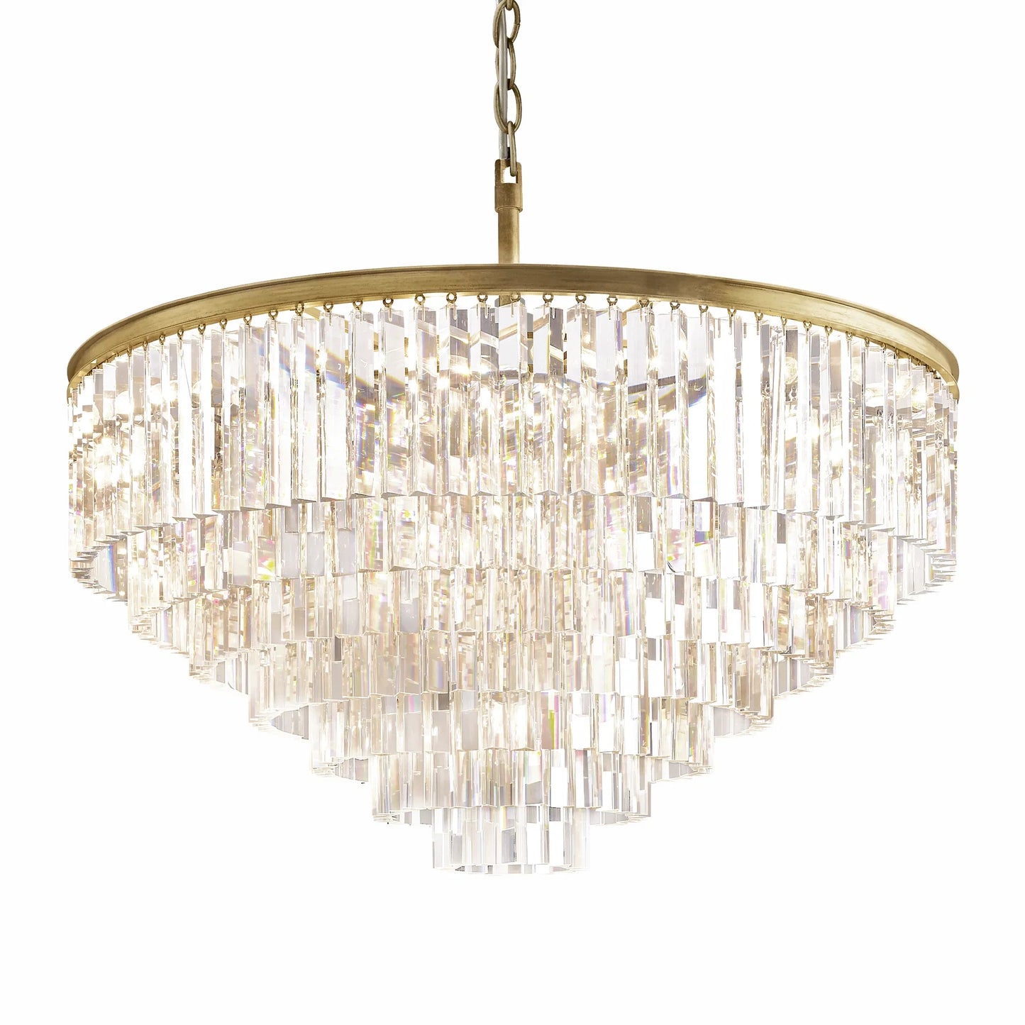 1920s Odeom Round Chandelier 20"32"44"