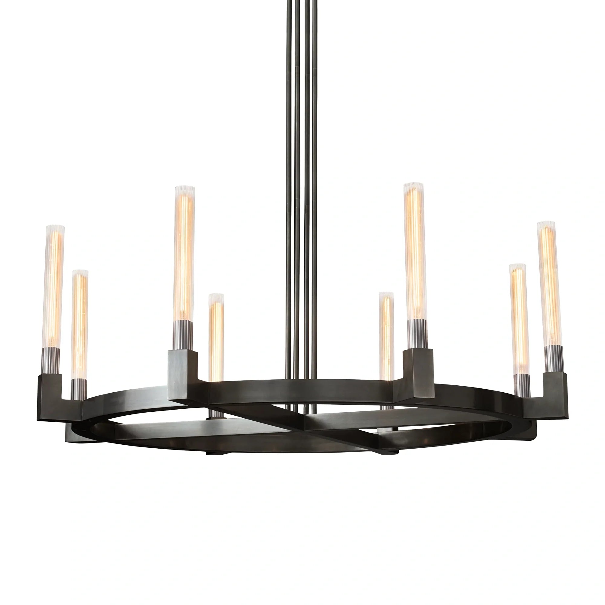Cannel Glass Round Chandelier