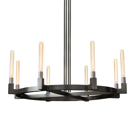 Cannel Glass Round Chandelier