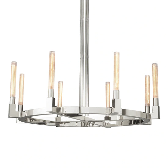 Cannel Glass Round Chandelier