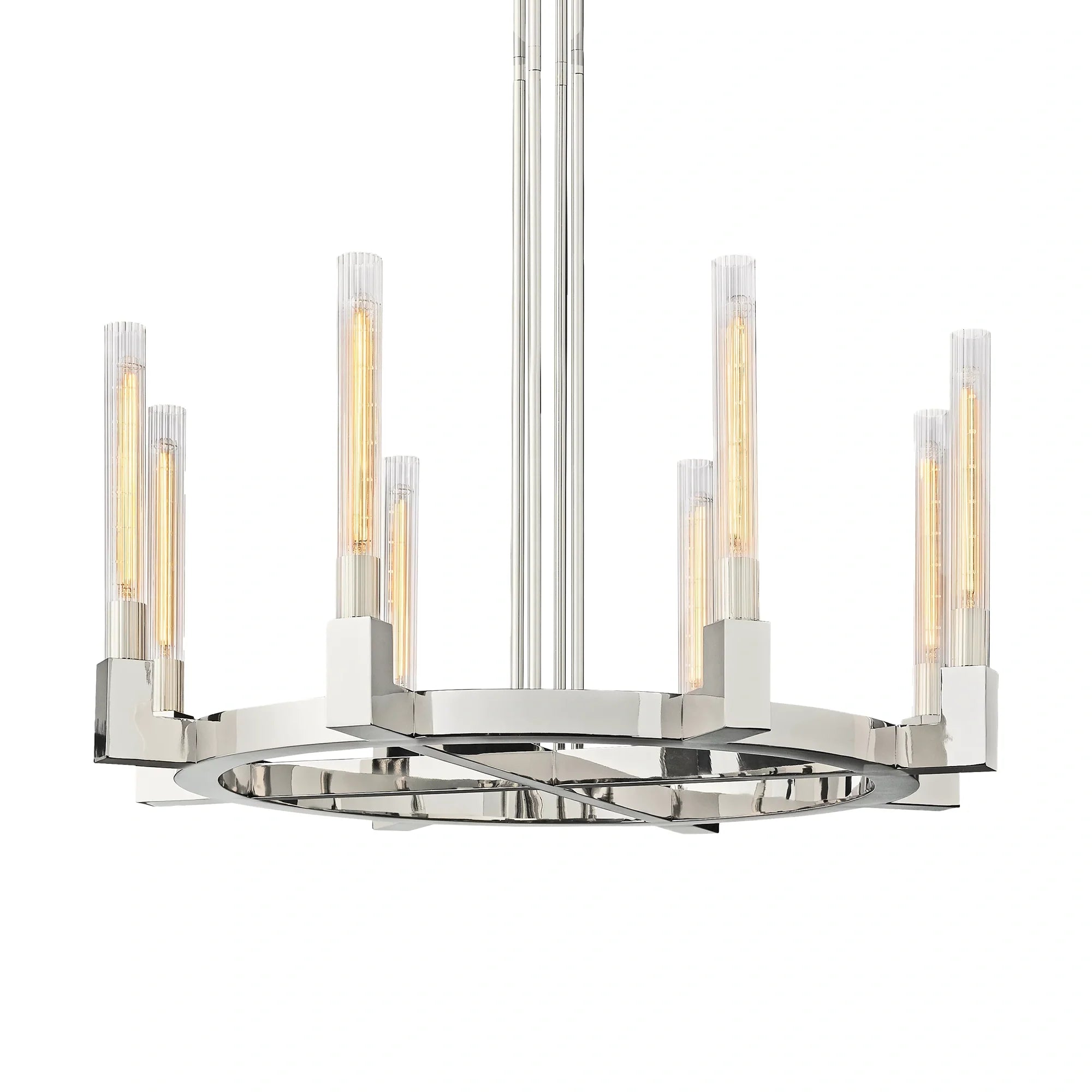 Cannel Glass Round Chandelier
