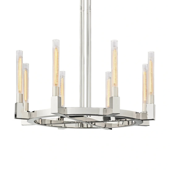 Cannel Glass Round Chandelier