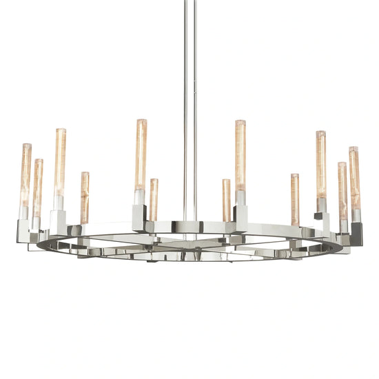 Cannel Glass Round Chandelier