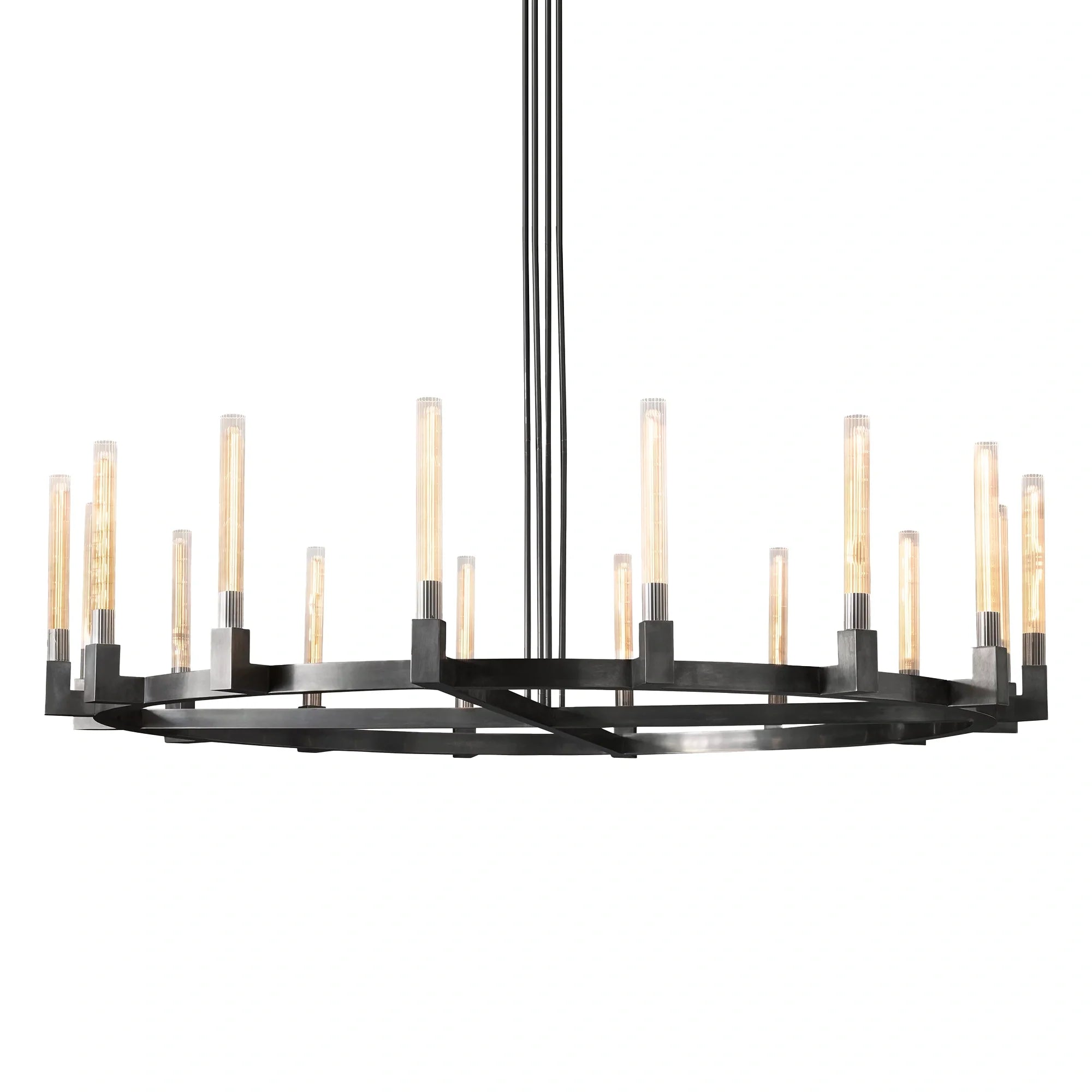 Cannel Glass Round Chandelier