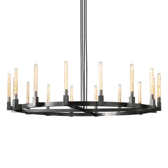 Cannel Glass Round Chandelier