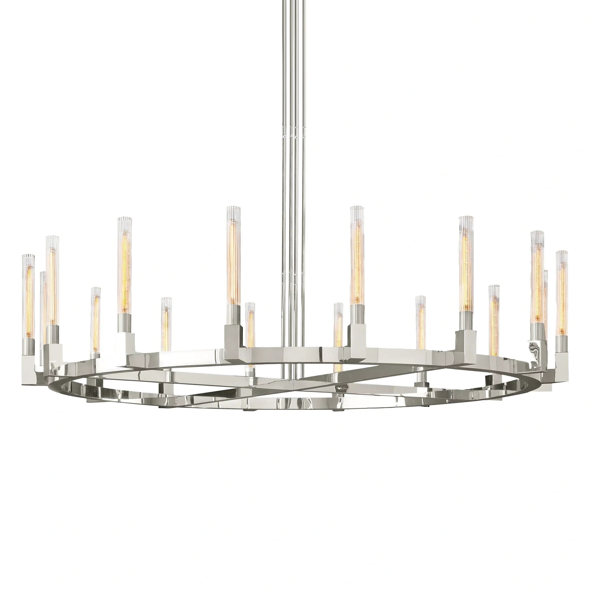 Cannel Glass Round Chandelier