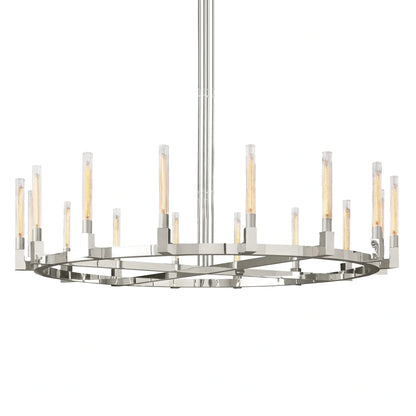 Cannel Glass Round Chandelier