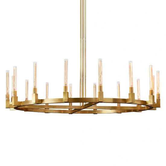 Cannel Glass Round Chandelier