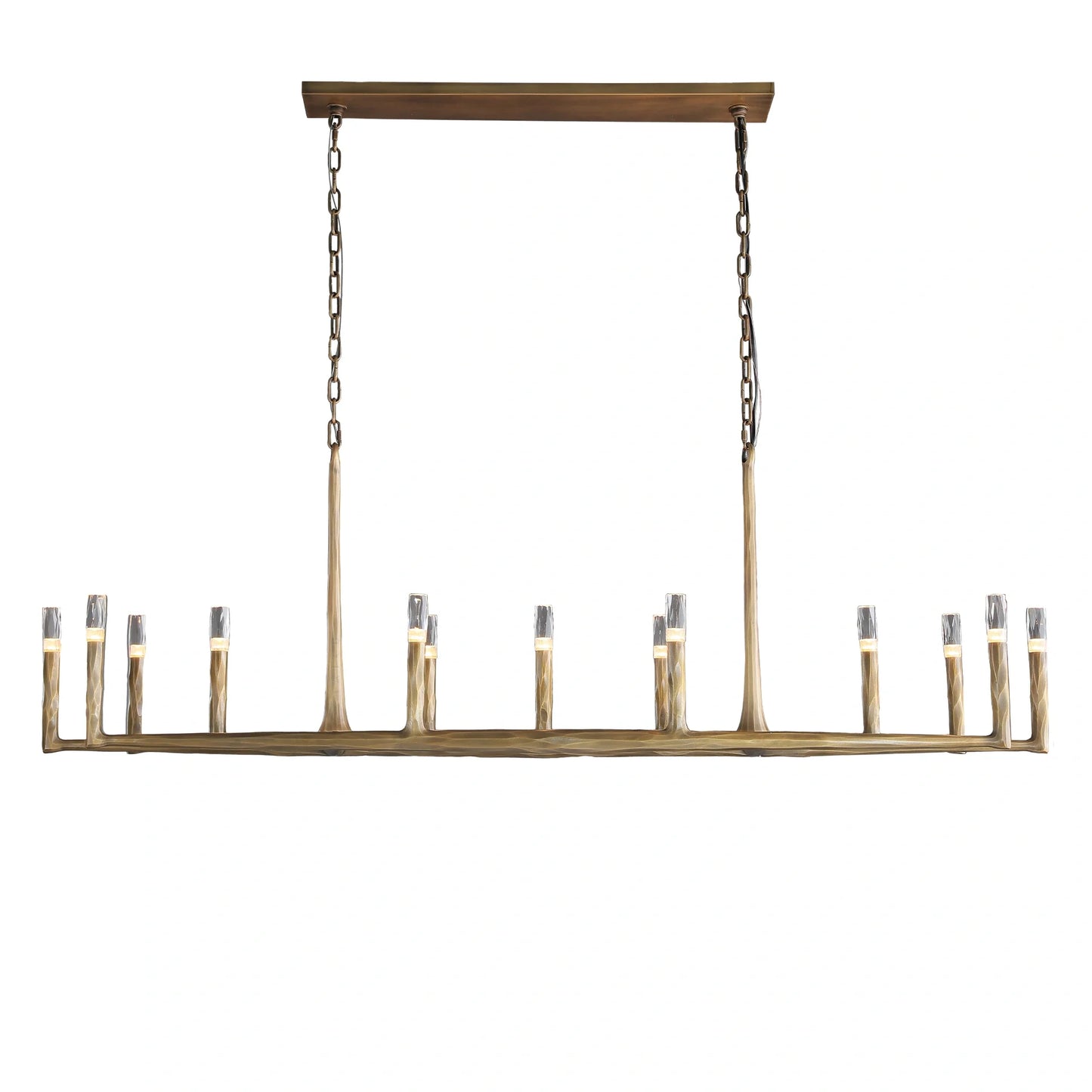 Thaddeas Forged Linear Chandelier 54"/72"/96"