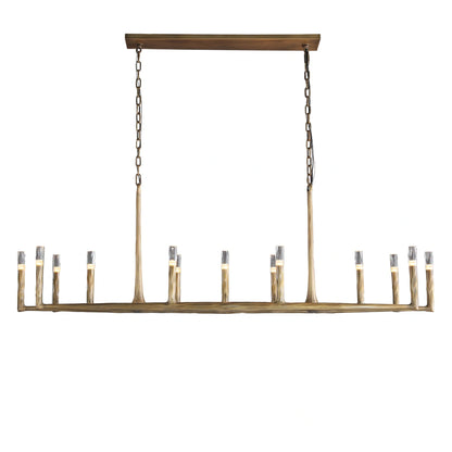 Thaddeas Forged Linear Chandelier 54"/72"/96"