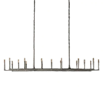 Thaddeas Forged Linear Chandelier 54"/72"/96"
