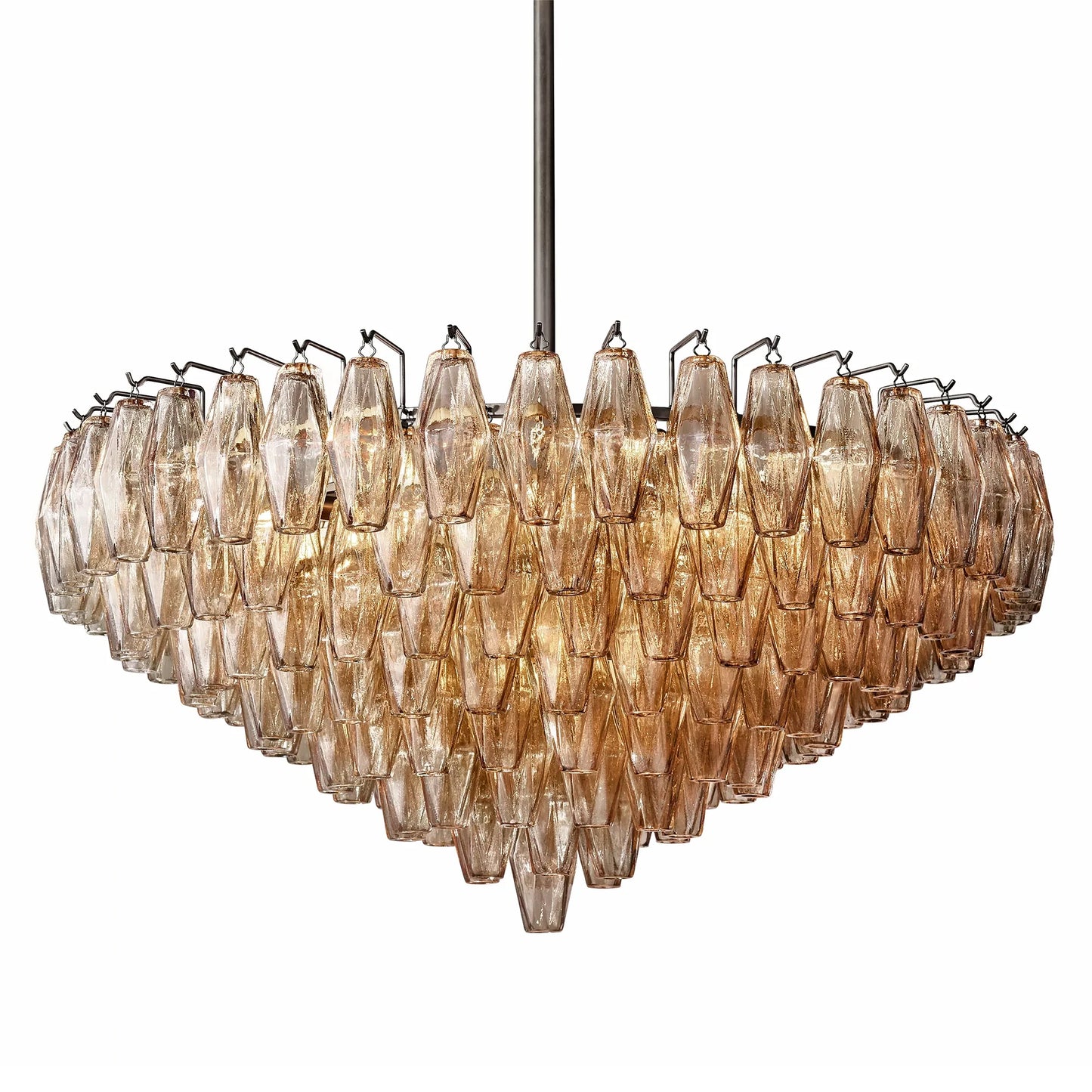 Elysium Glass Tiered Round Chandelier
