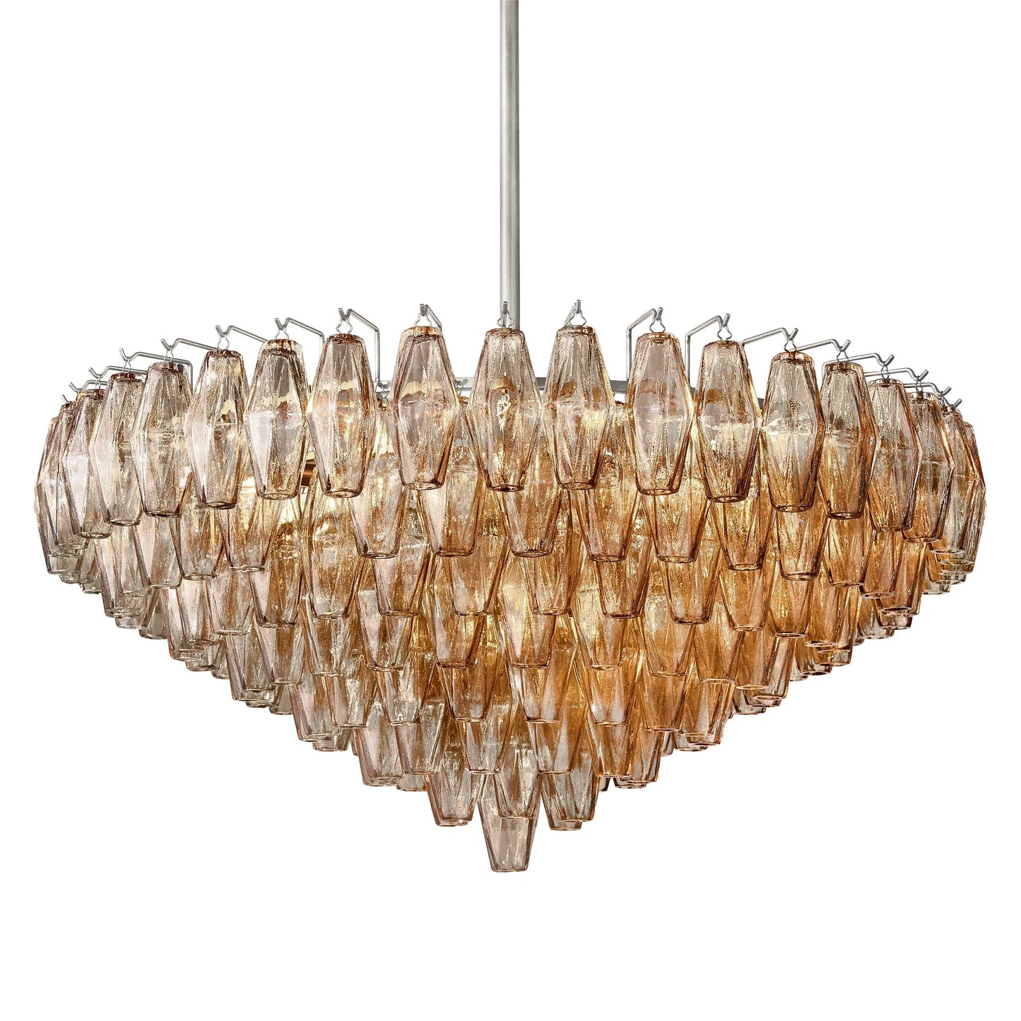 Elysium Glass Tiered Round Chandelier