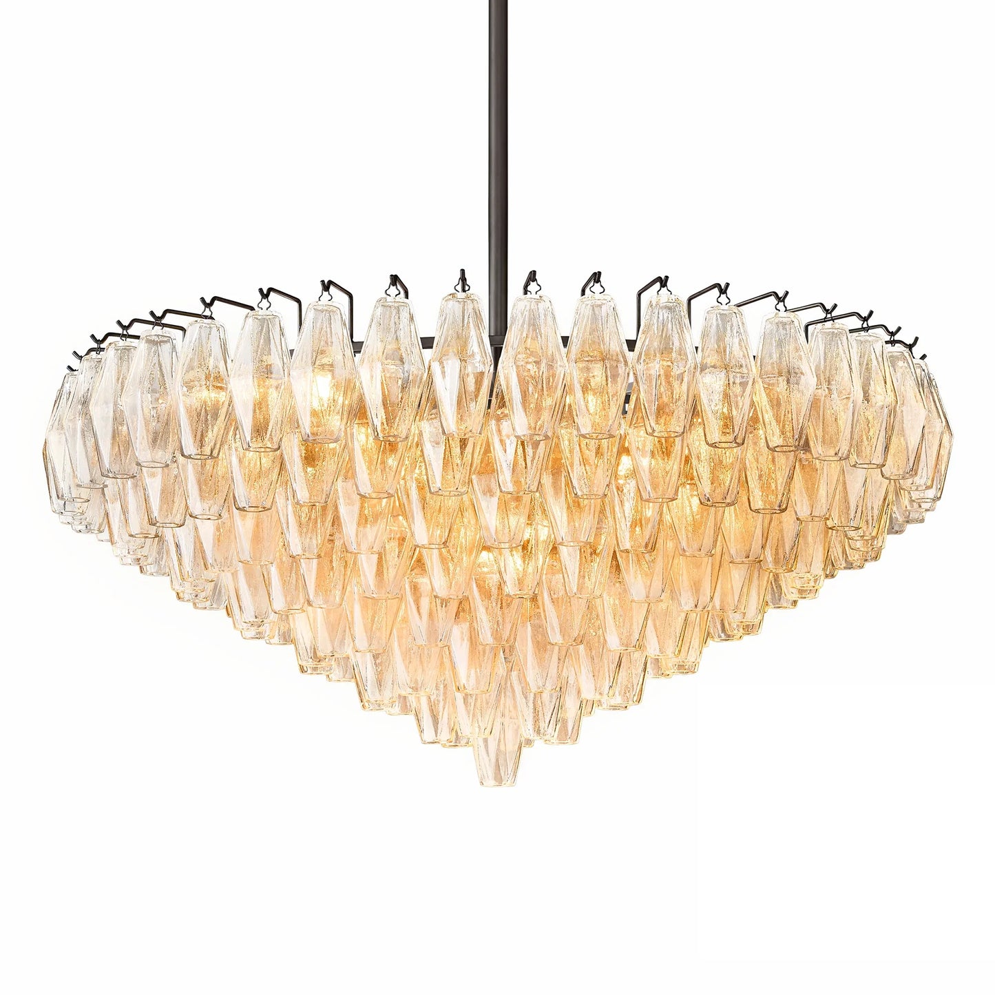 Elysium Glass Tiered Round Chandelier
