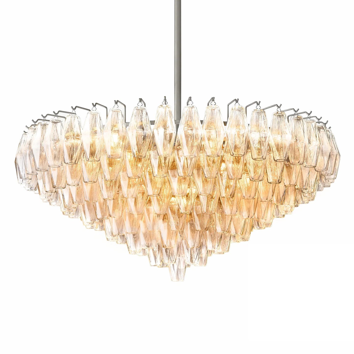 Elysium Glass Tiered Round Chandelier