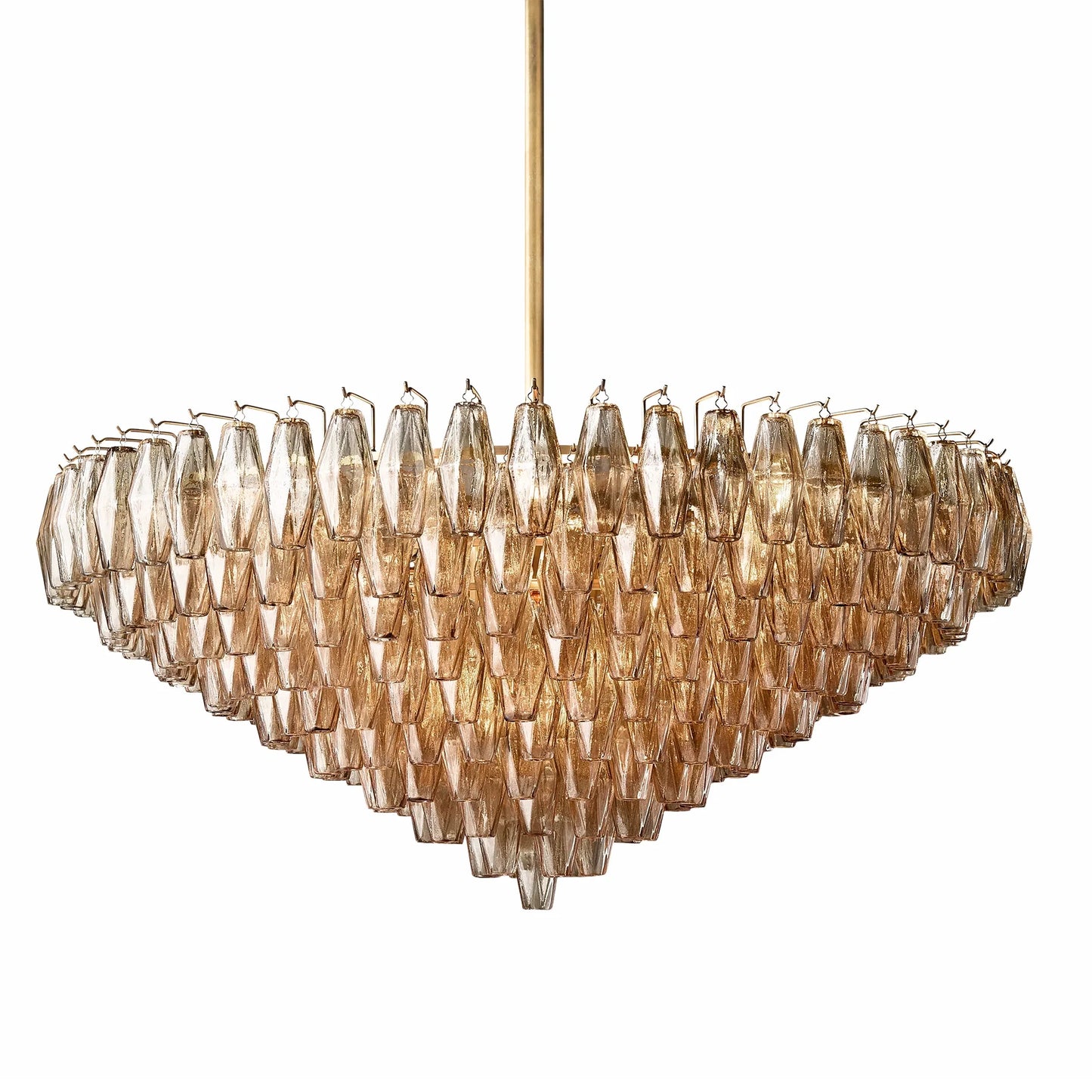 Elysium Glass Tiered Round Chandelier