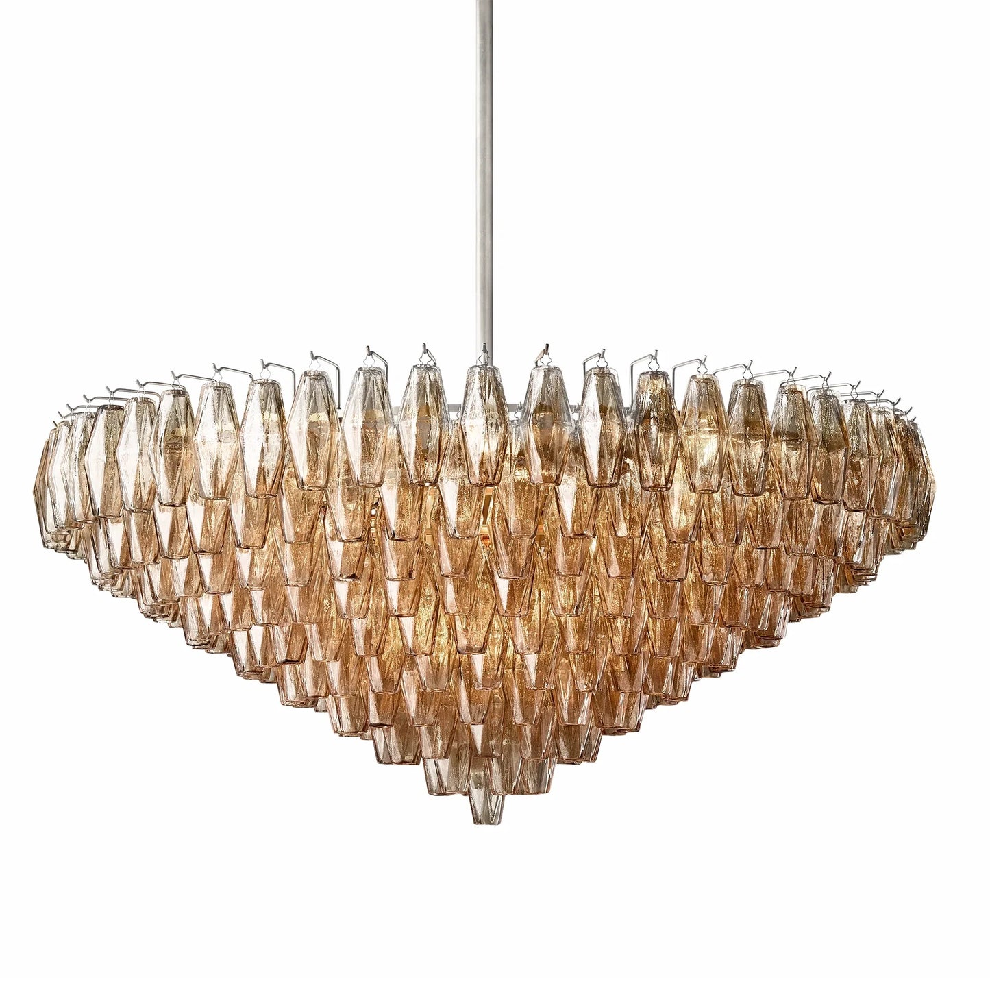 Elysium Glass Tiered Round Chandelier