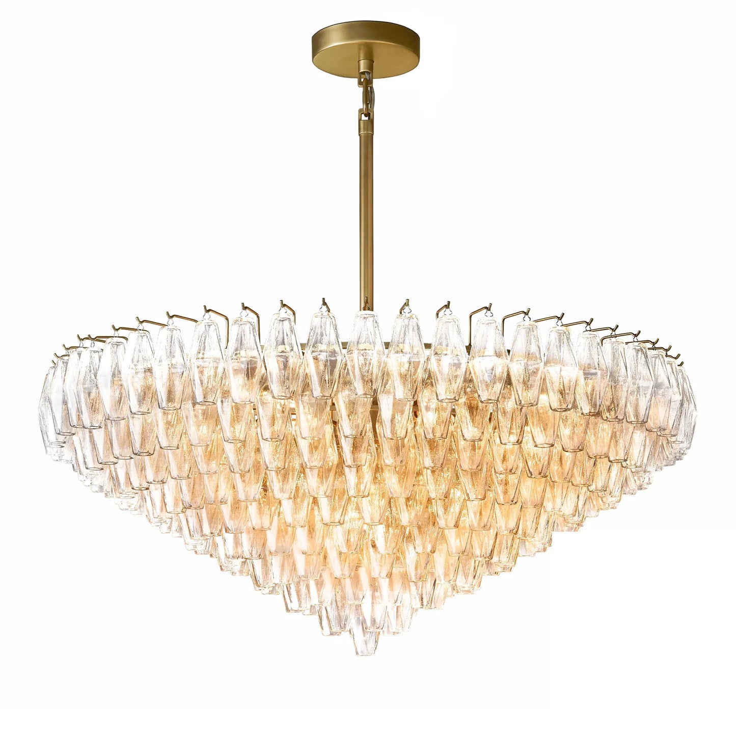 Elysium Glass Tiered Round Chandelier