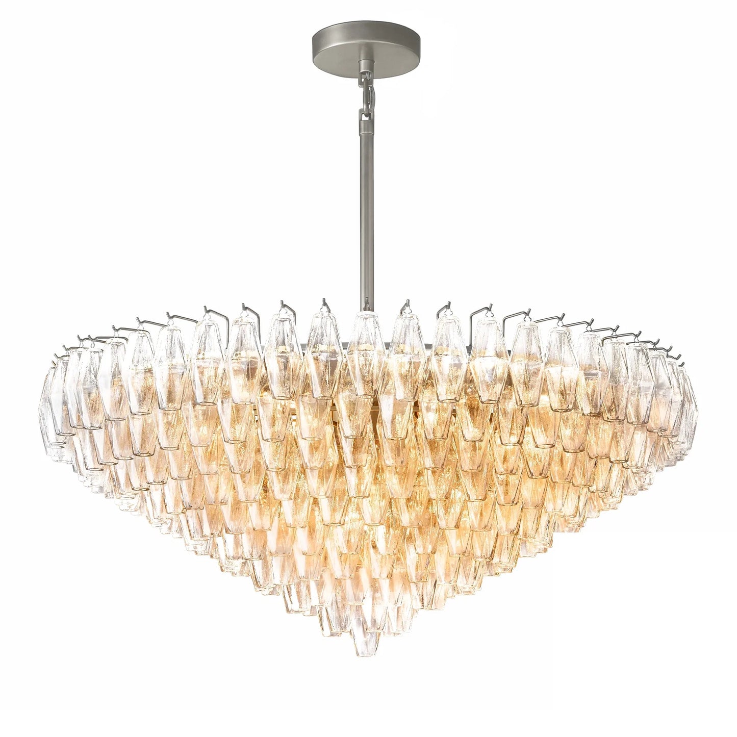 Elysium Glass Tiered Round Chandelier