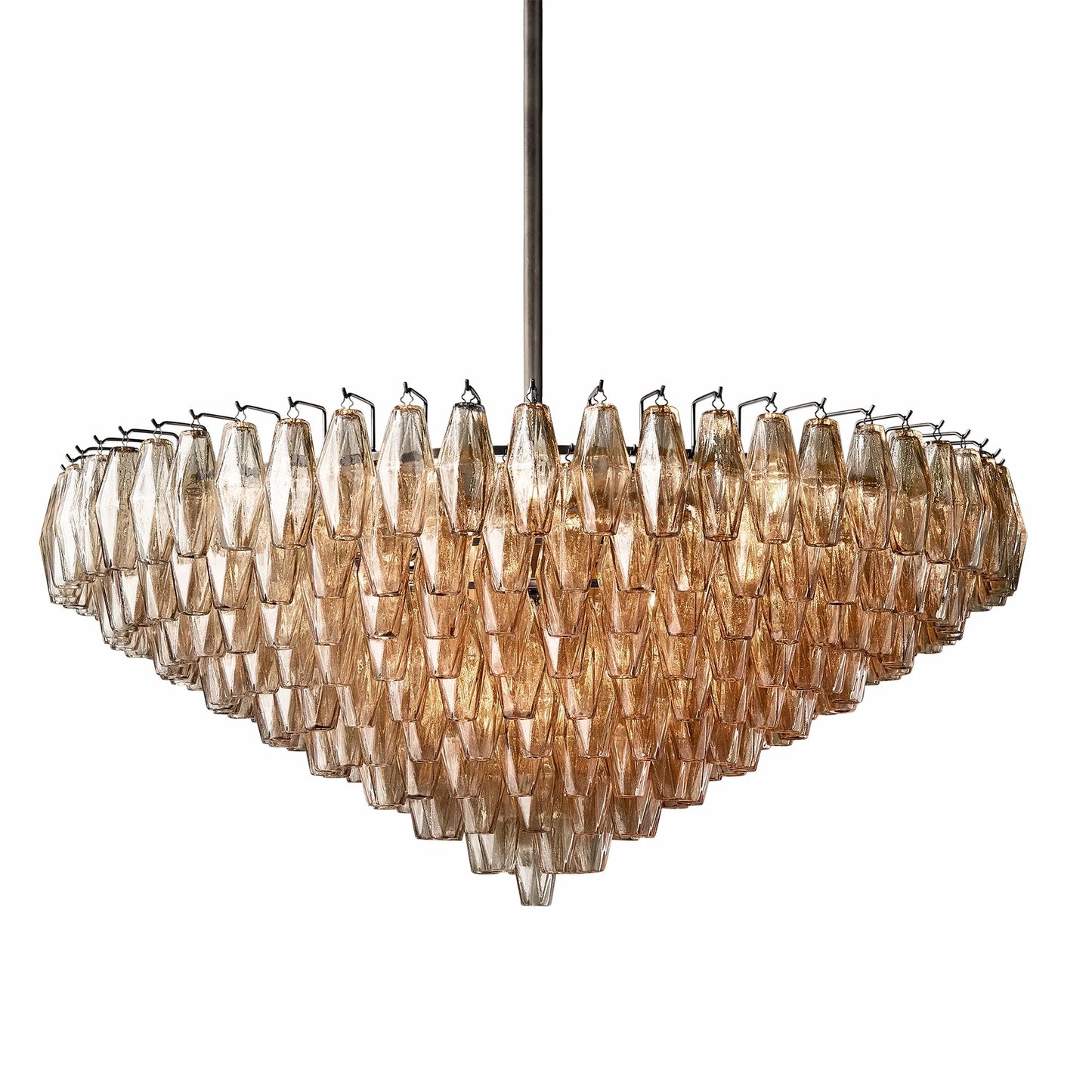 Elysium Glass Tiered Round Chandelier