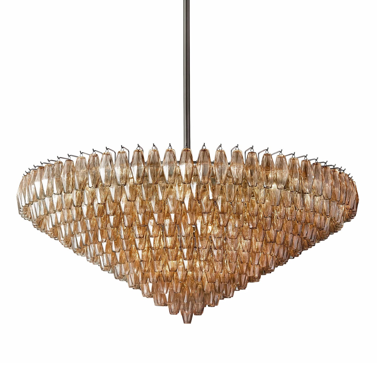 Elysium Glass Tiered Round Chandelier