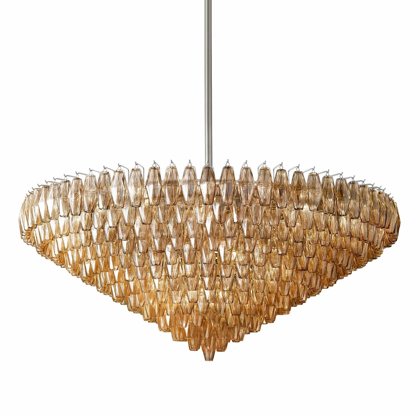 Elysium Glass Tiered Round Chandelier