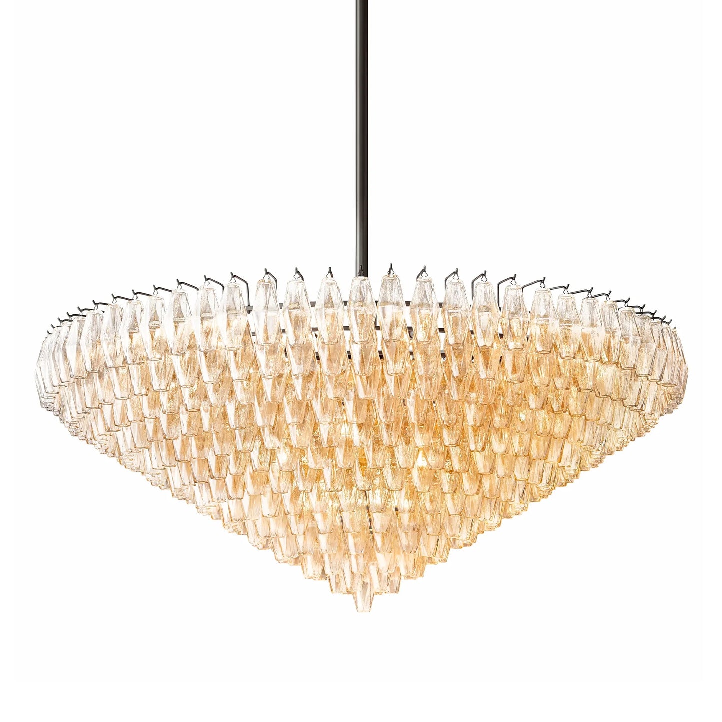 Elysium Glass Tiered Round Chandelier