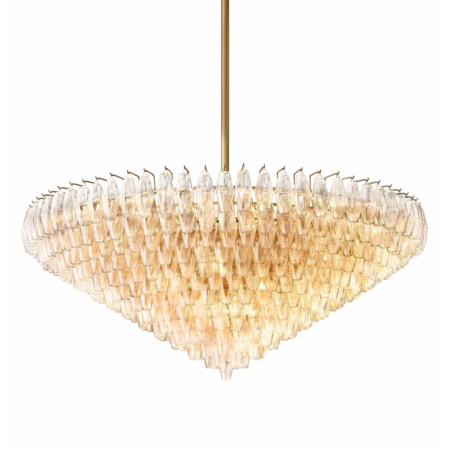 Elysium Glass Tiered Round Chandelier
