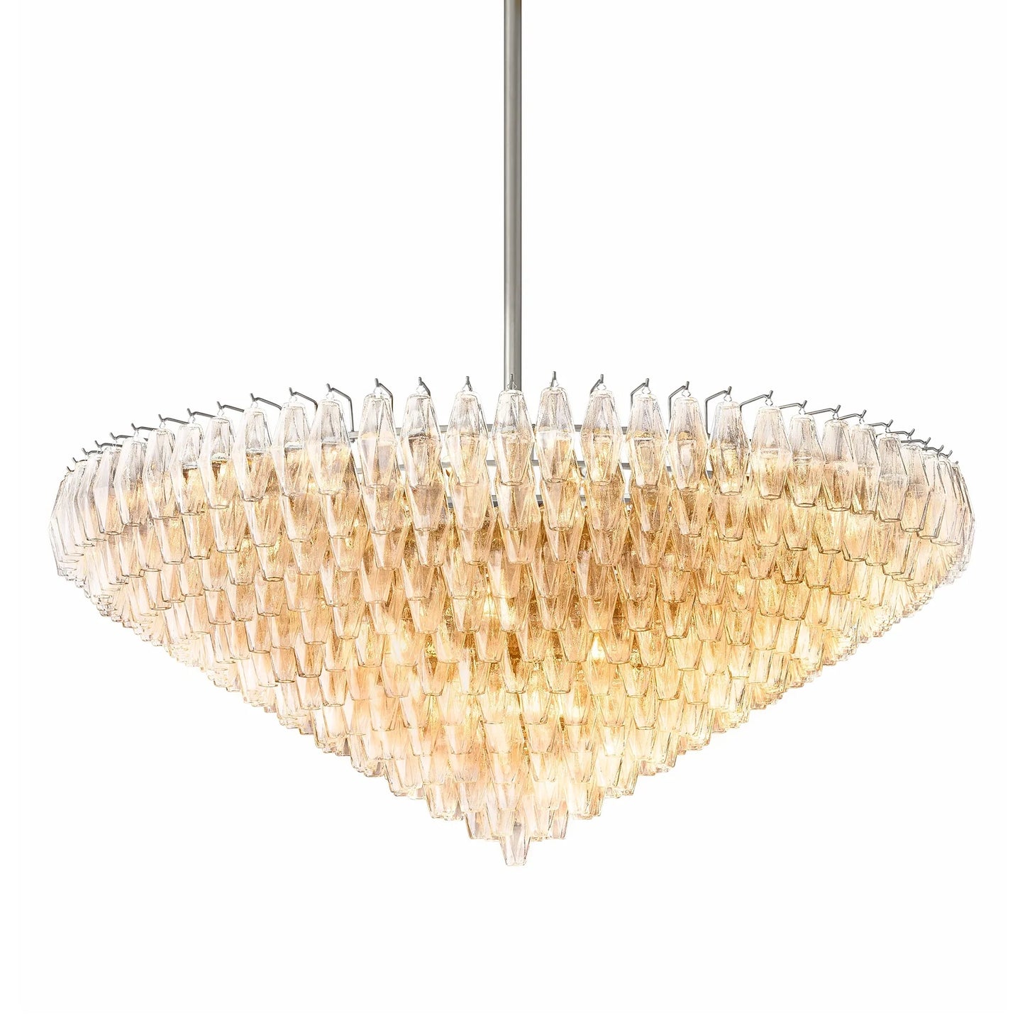 Elysium Glass Tiered Round Chandelier