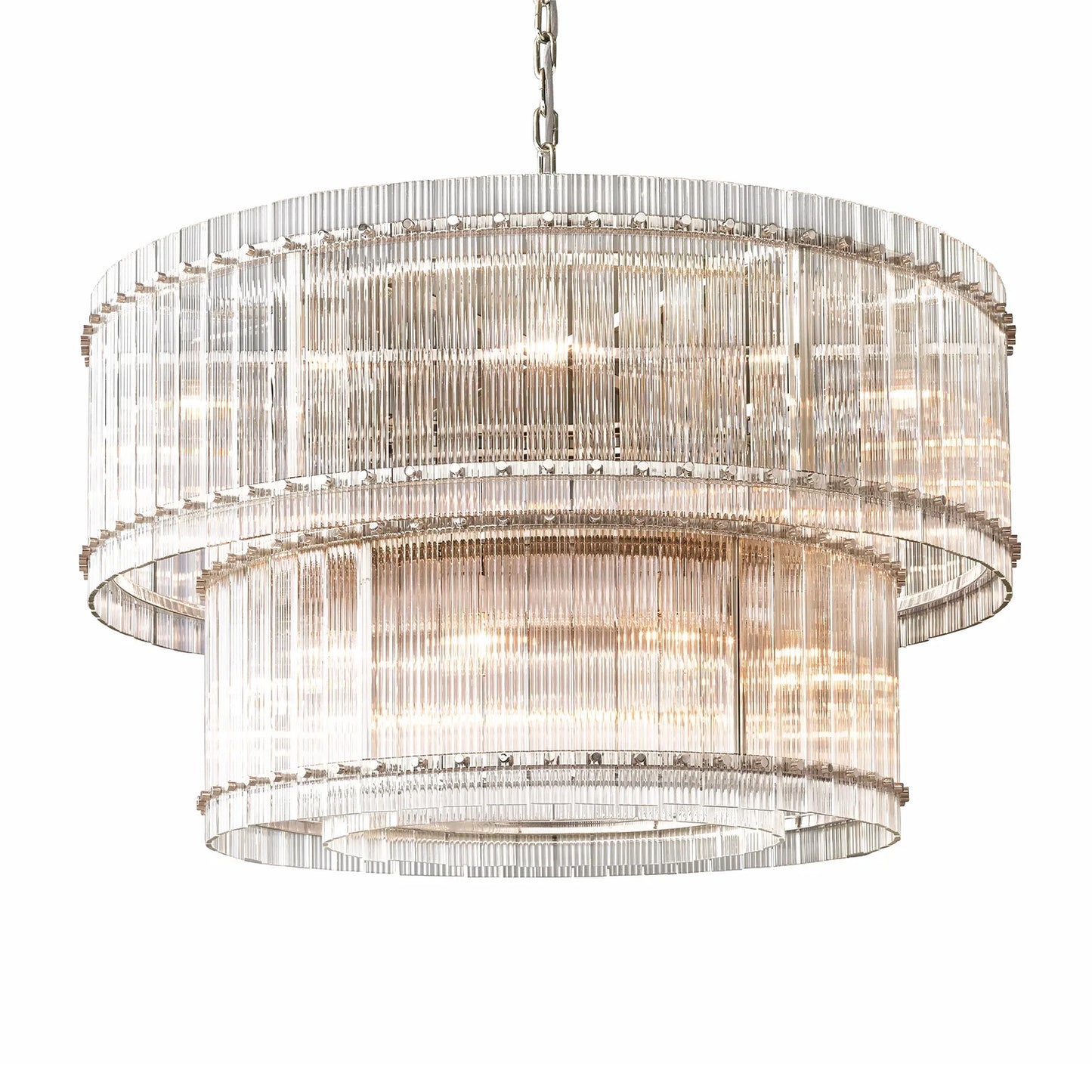 Sun Marcus Two-Tier Glass Round Chandelier 22", 37", 48", 60"