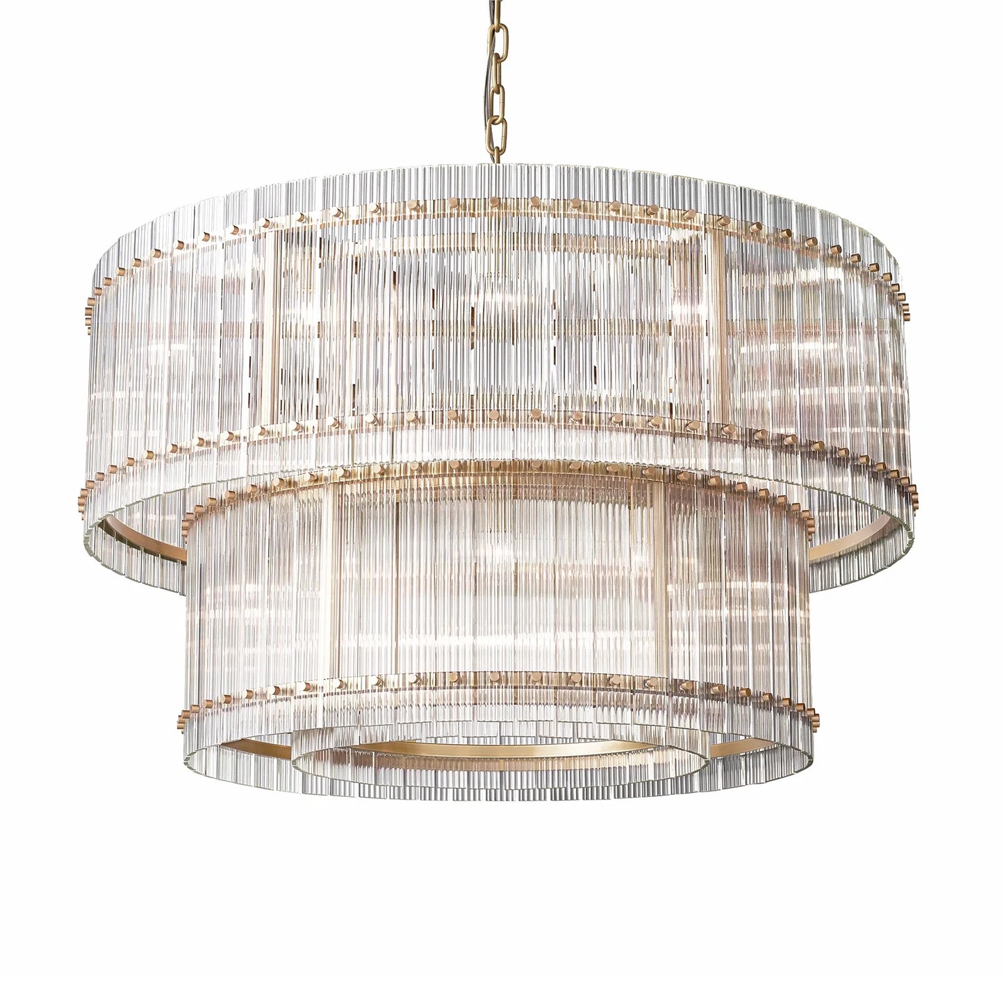 Sun Marcus Two-Tier Glass Round Chandelier 22", 37", 48", 60"