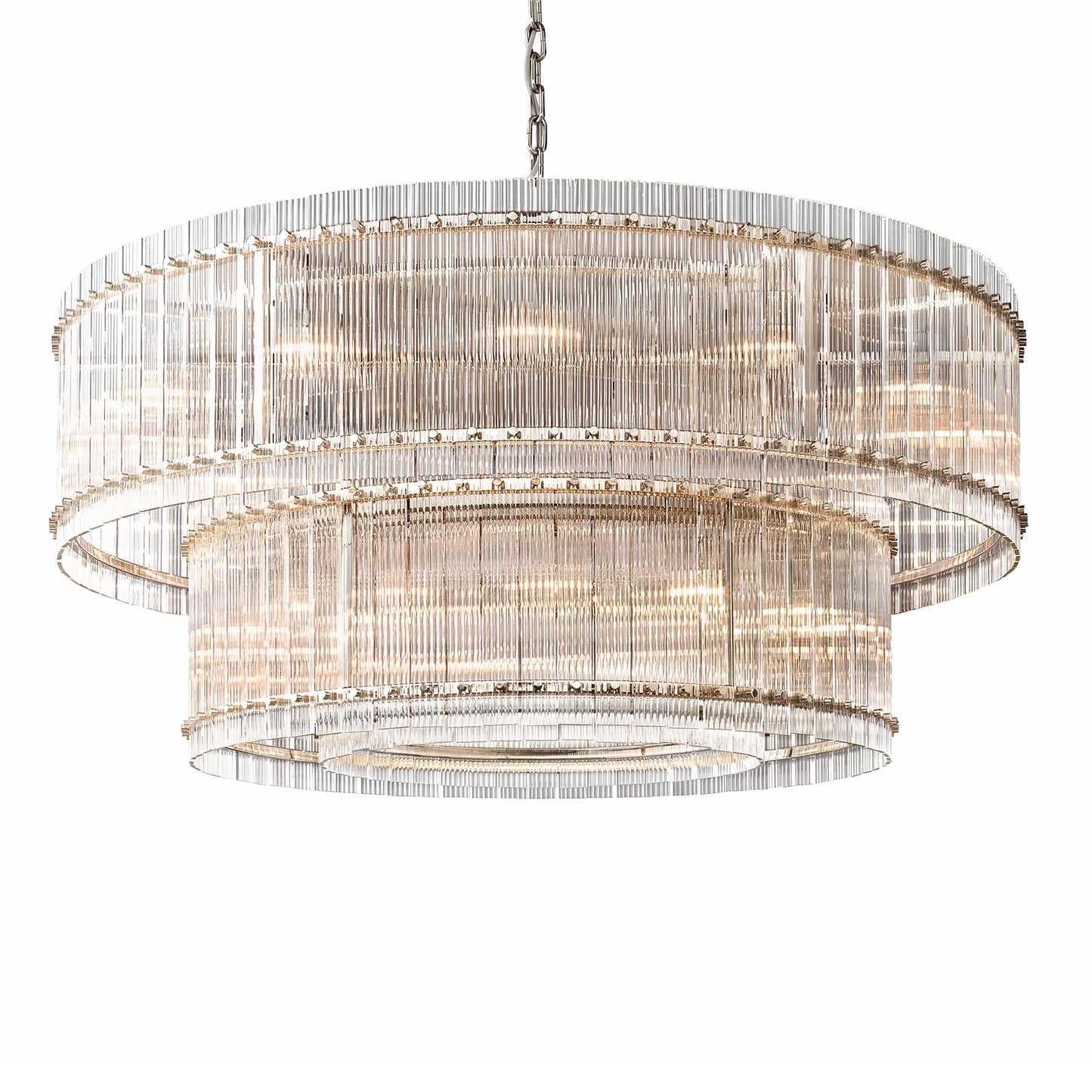 Sun Marcus Two-Tier Glass Round Chandelier 22", 37", 48", 60"