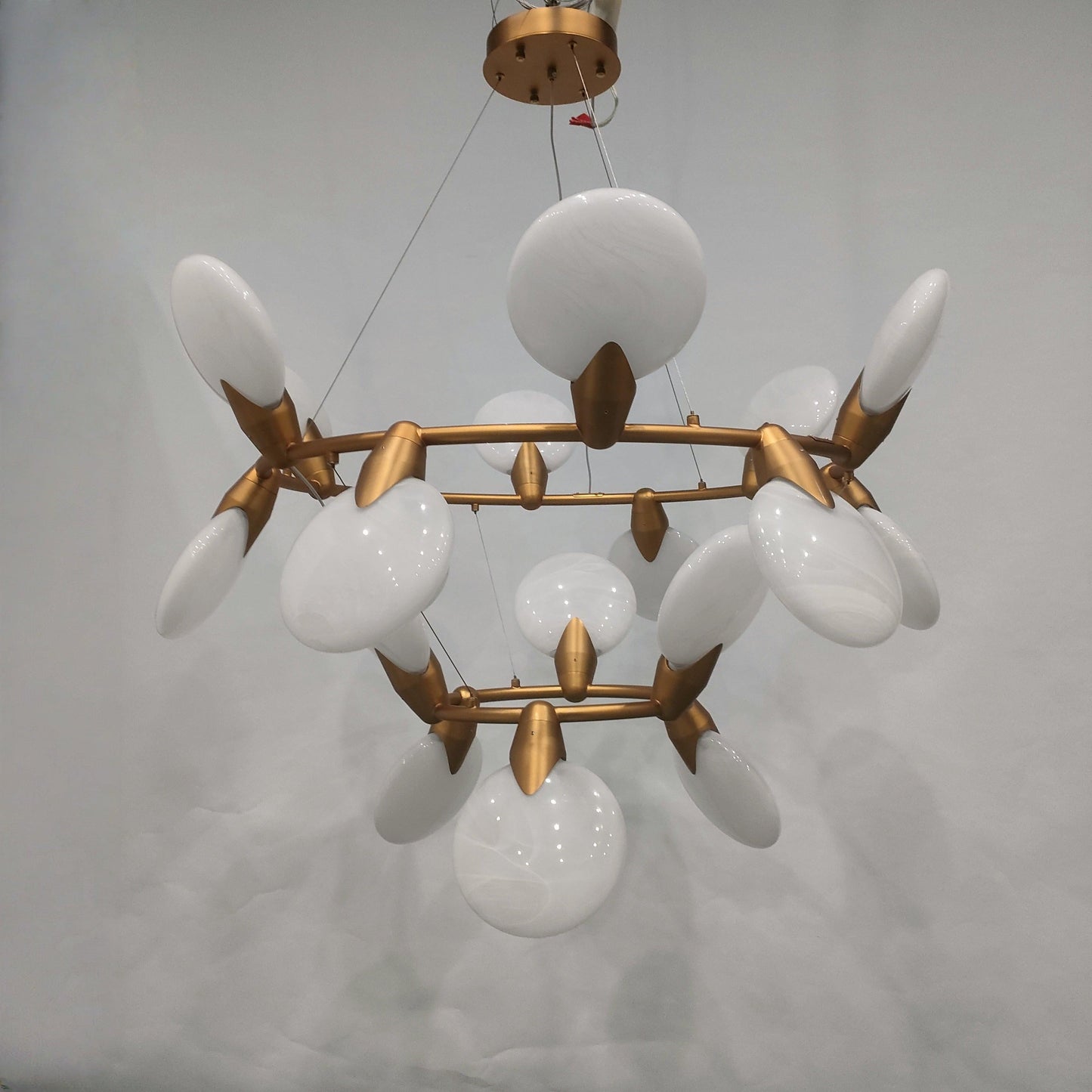 Lyla 2-Tiered Halo Chandelier
