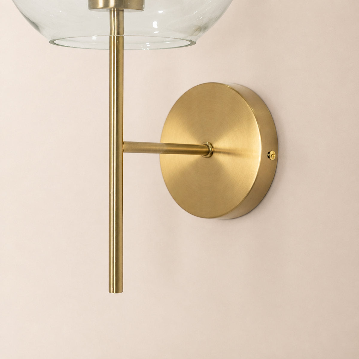 Chiswick Glass Wall Lamp, 5.1~9.8-Inch x H 21.6~30.7-Inch, Copper plating for Living Room & Dining Room