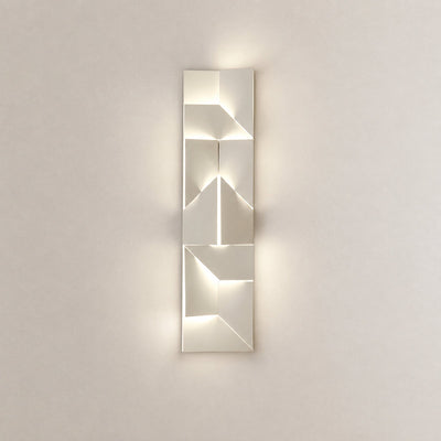 Shadows Grand Wall Lamp, L 11.8-Inch, White & Wired version, Wired & Warm Light for Living Room