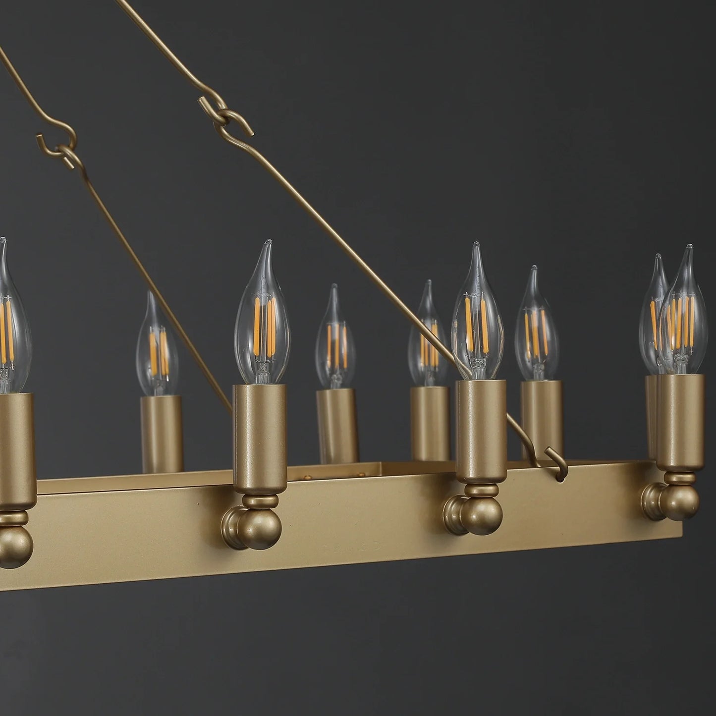 AuraFrame Rectangular Outdoor Chandelier