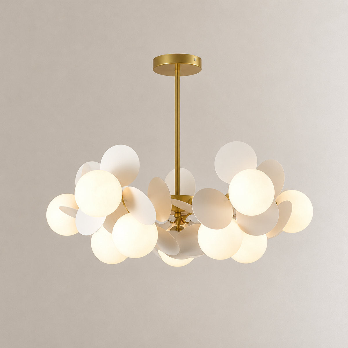 Tricolordeer Botanical Branching Glass Tree Chandelier
