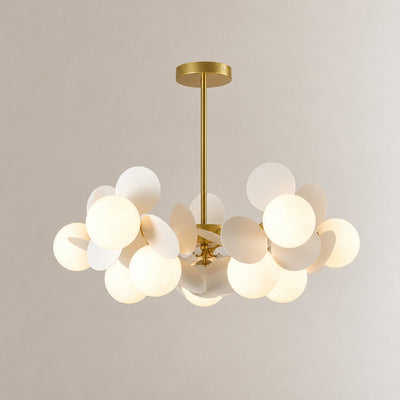 Tricolordeer Botanical Branching Glass Tree Chandelier