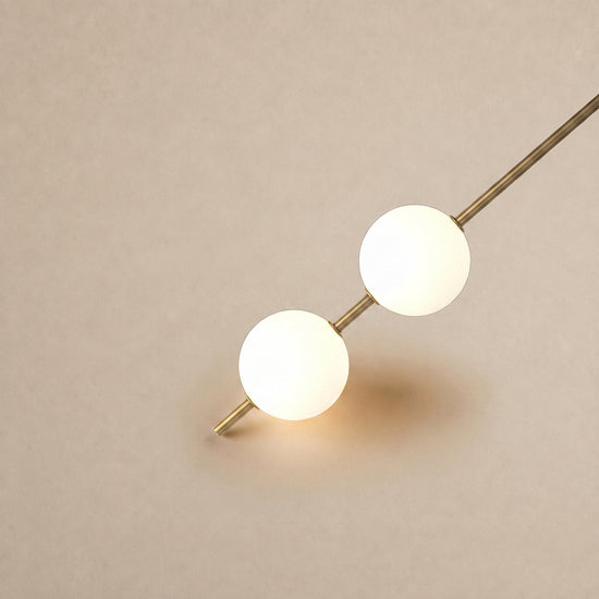 Vertical Balls Wall Lamp, 4.7-Inch x H 40.6~72.8-Inch, Triac Warm Dimming for Living Room & Dining Room