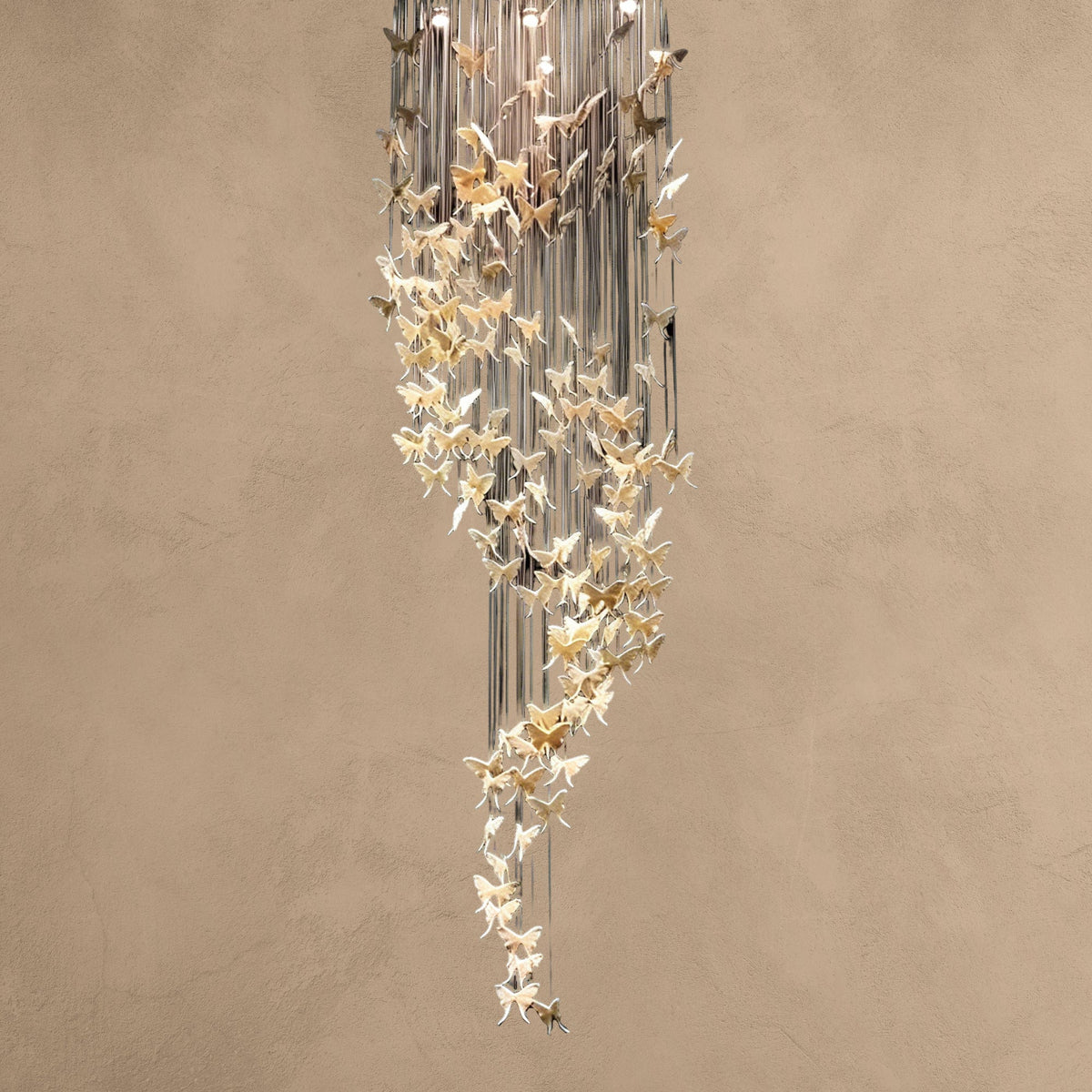 Modern Spiral Staircase Chandelier Ceiling Light Fixture for High Ceiling Living room/ Entryway