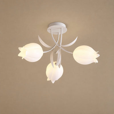 Tricolordeer Lily Flower Acrylic Ceiling Lamp