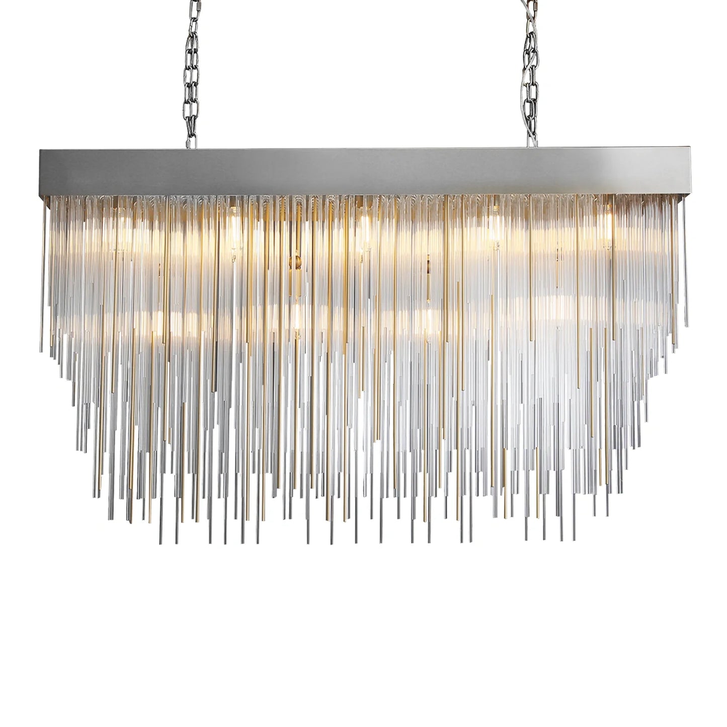 Celestis Rectangular Chandelier 54"