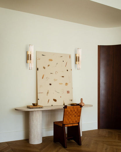 Aedubon Crystal Double Sconce
