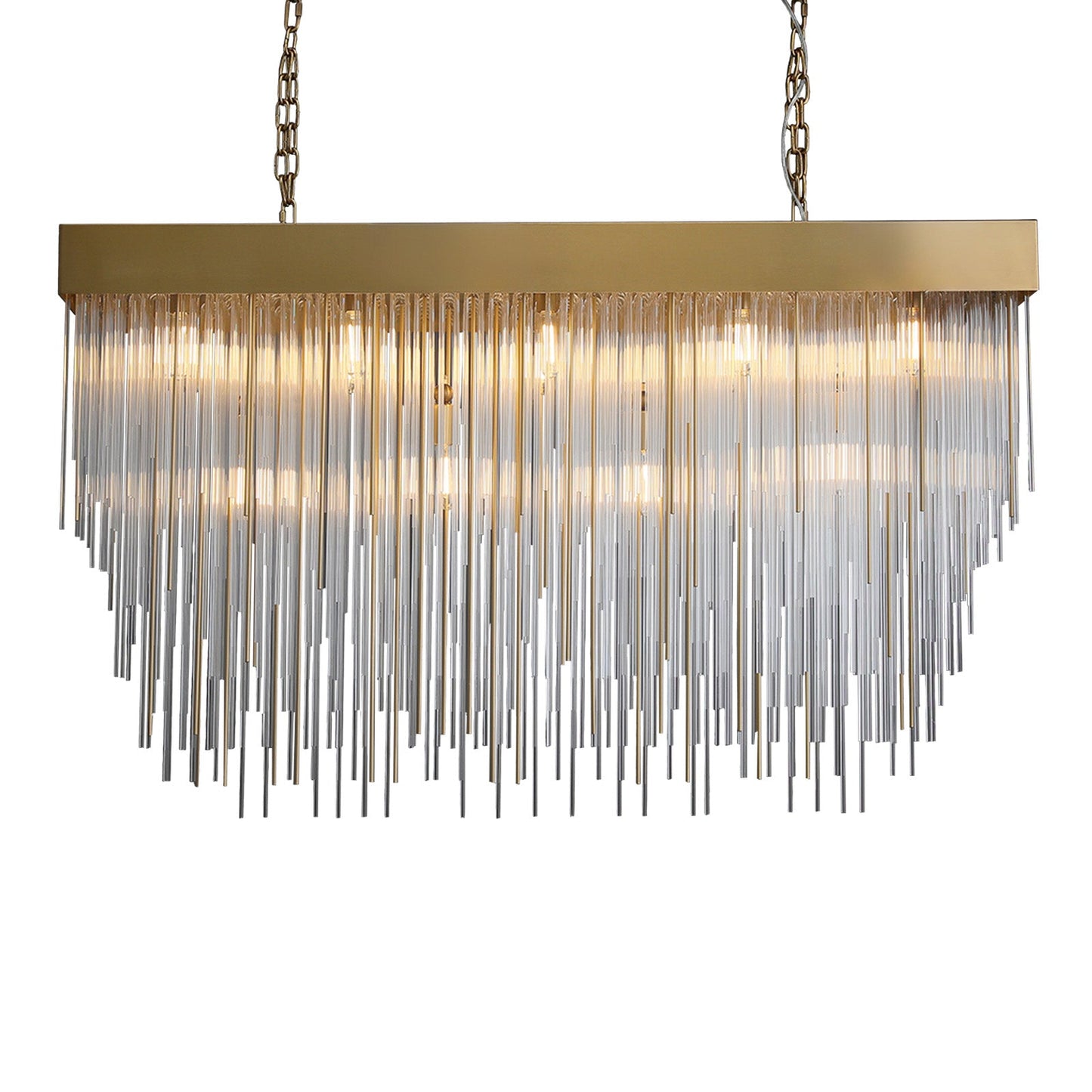Celestis Rectangular Chandelier 54"