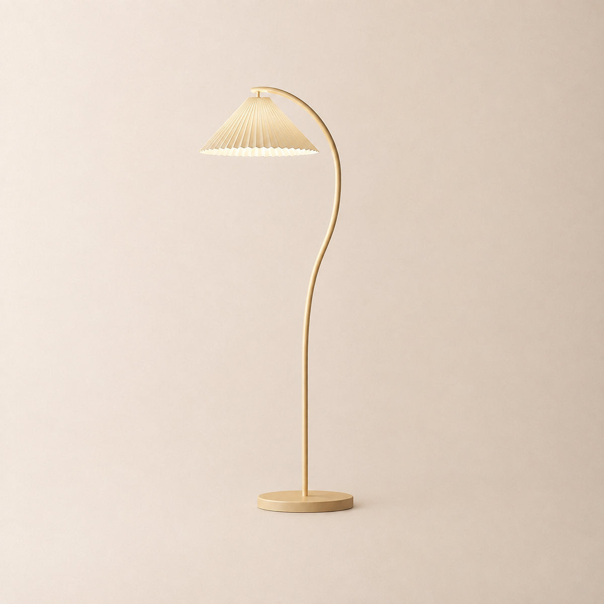 Tricolordeer Linen and Wood Standing Lamp