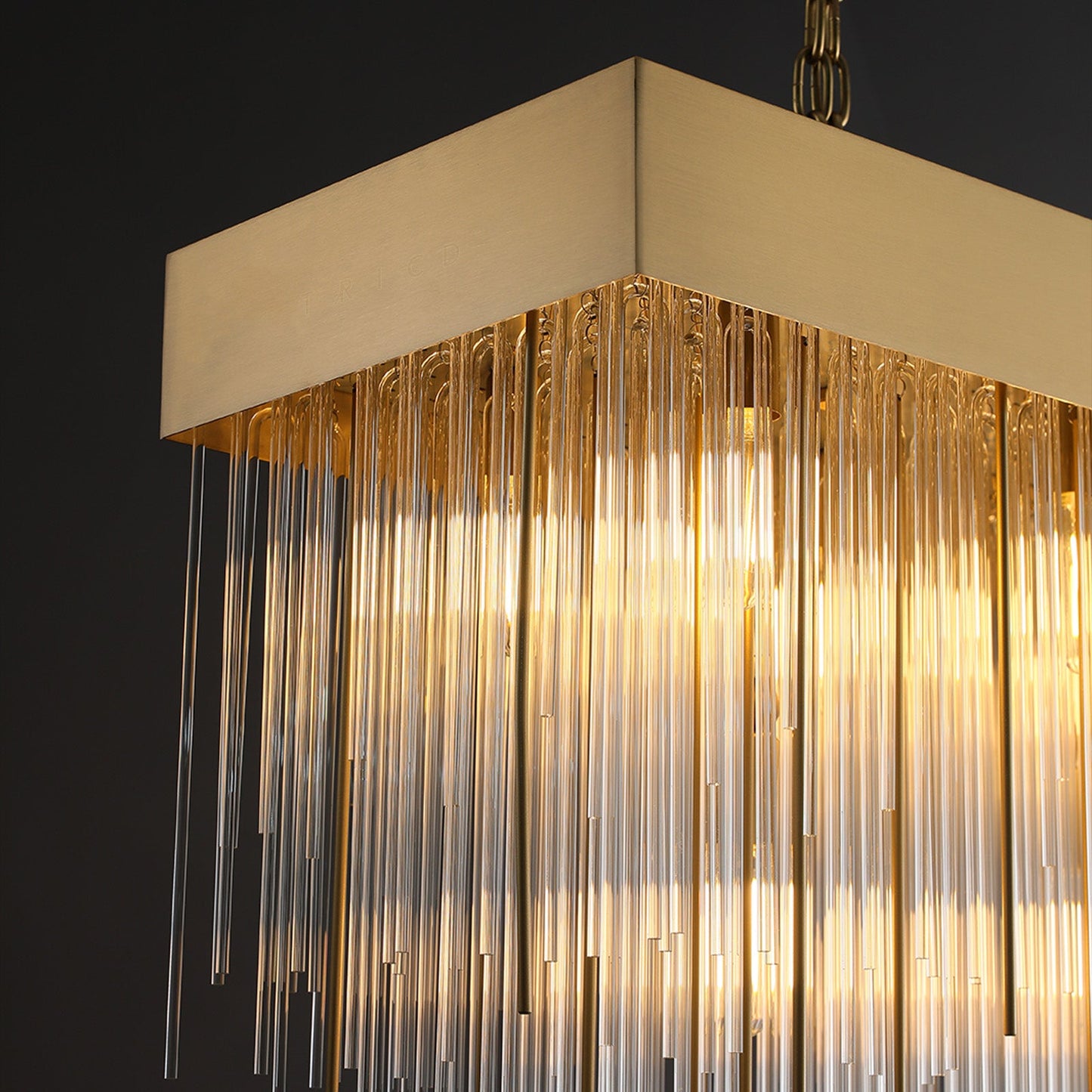 Celestis Rectangular Chandelier 54"
