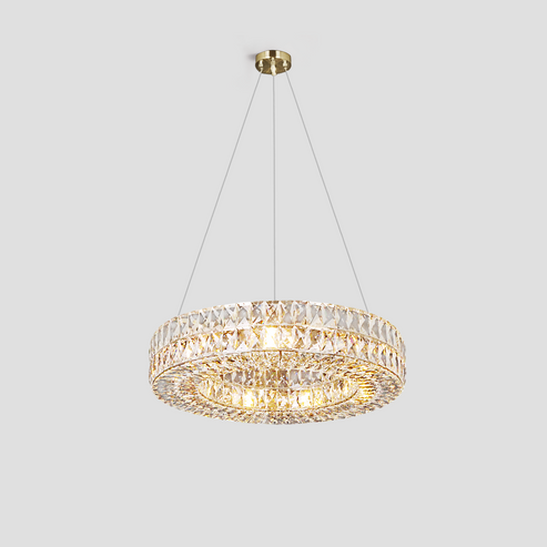 Aster Halo Crystal Ring Chandelier