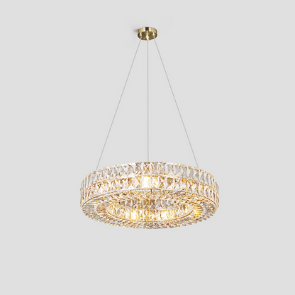 Aster Halo Crystal Ring Chandelier