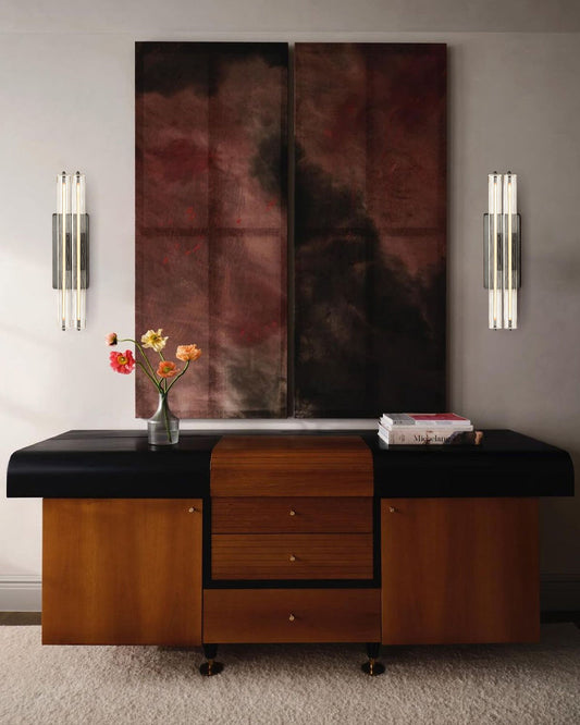 Aedubon Crystal Double Sconce