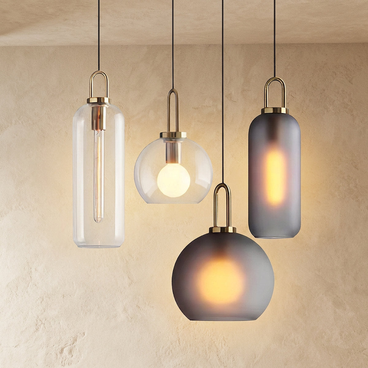 Minimalist Artisan Glass Pendant Light